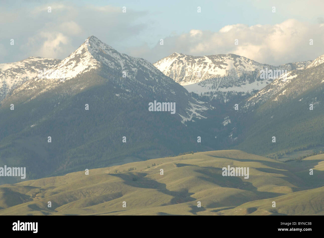 Sunset Bitterroot Mountains Salmon Idaho Stock Photo Alamy
