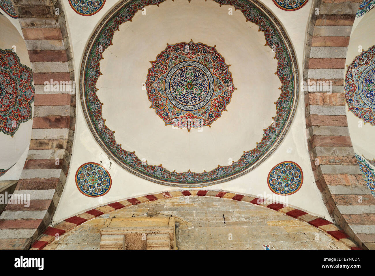 Portico dome, Sultan Bayezit II Mosque (1485), Amasya, Turkey 101002 38396 Stock Photo