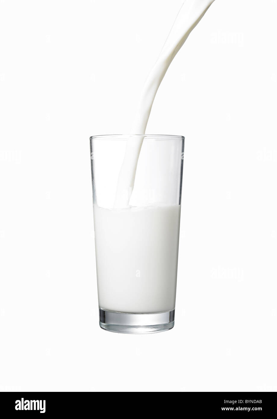 Milk Being Poured Stock Photo Alamy