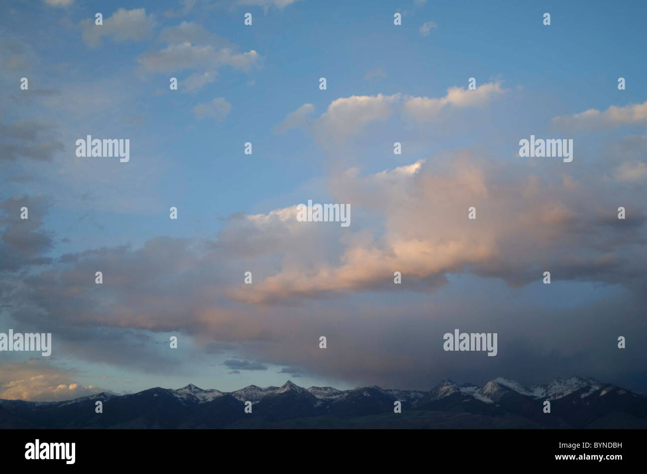 Sunset, Bitterroot Mountains, Salmon, Idaho Stock Photo Alamy