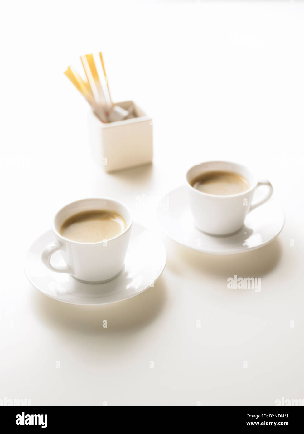 Two Coffees Stock Photo