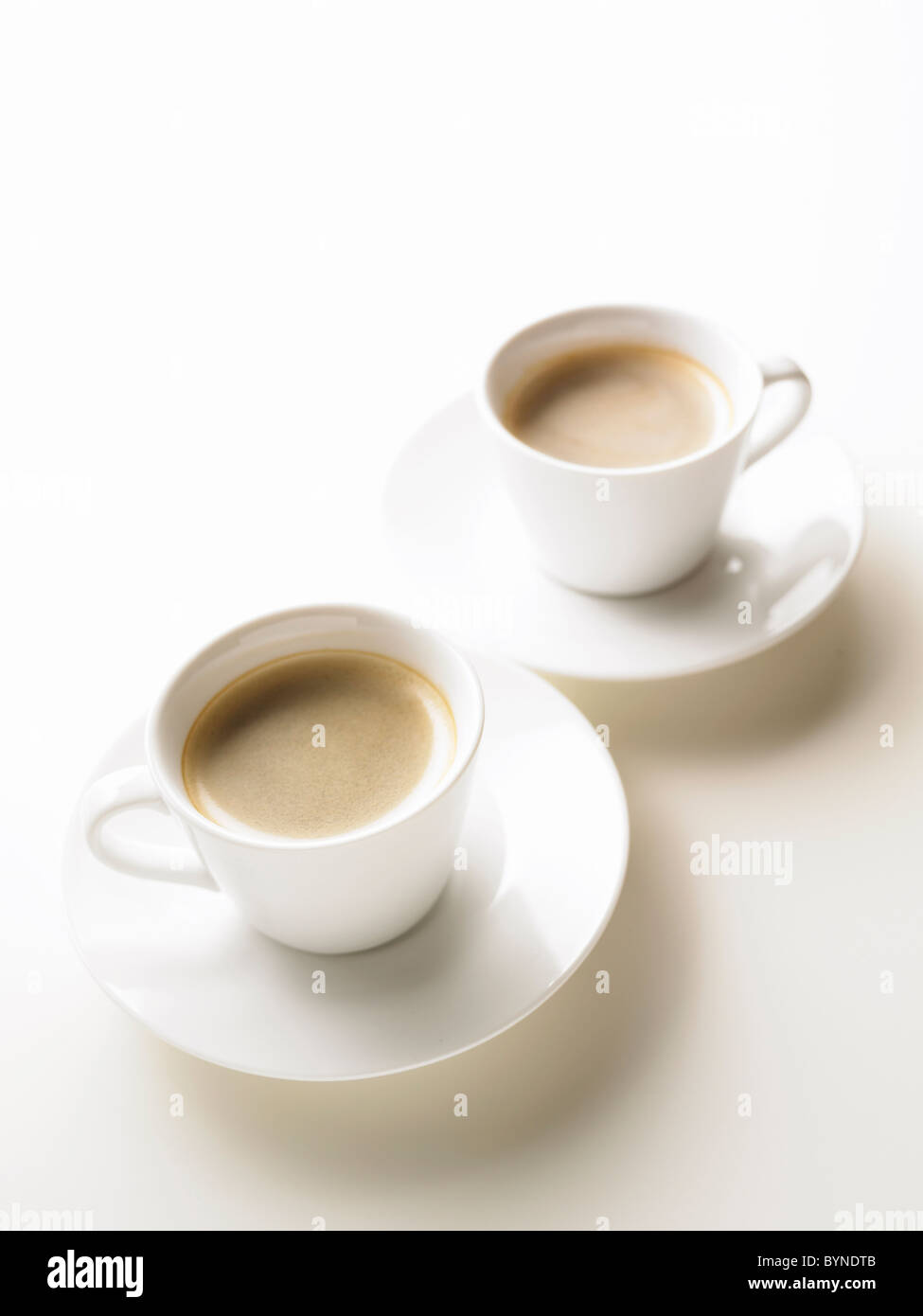 Two Coffees Stock Photo
