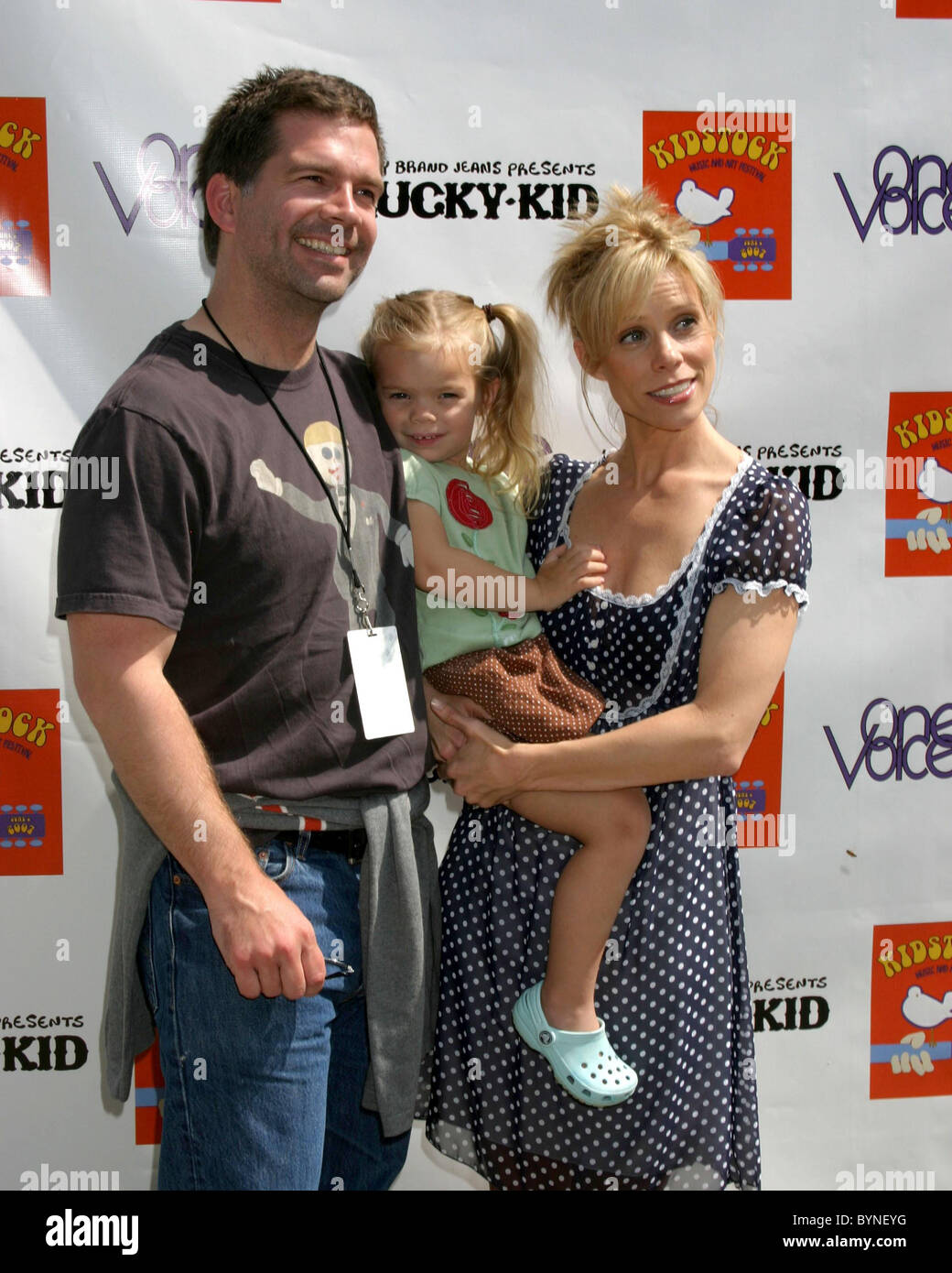 Cheryl Hines & Daughter Catherine, husband Paul Young Kidstock Music
