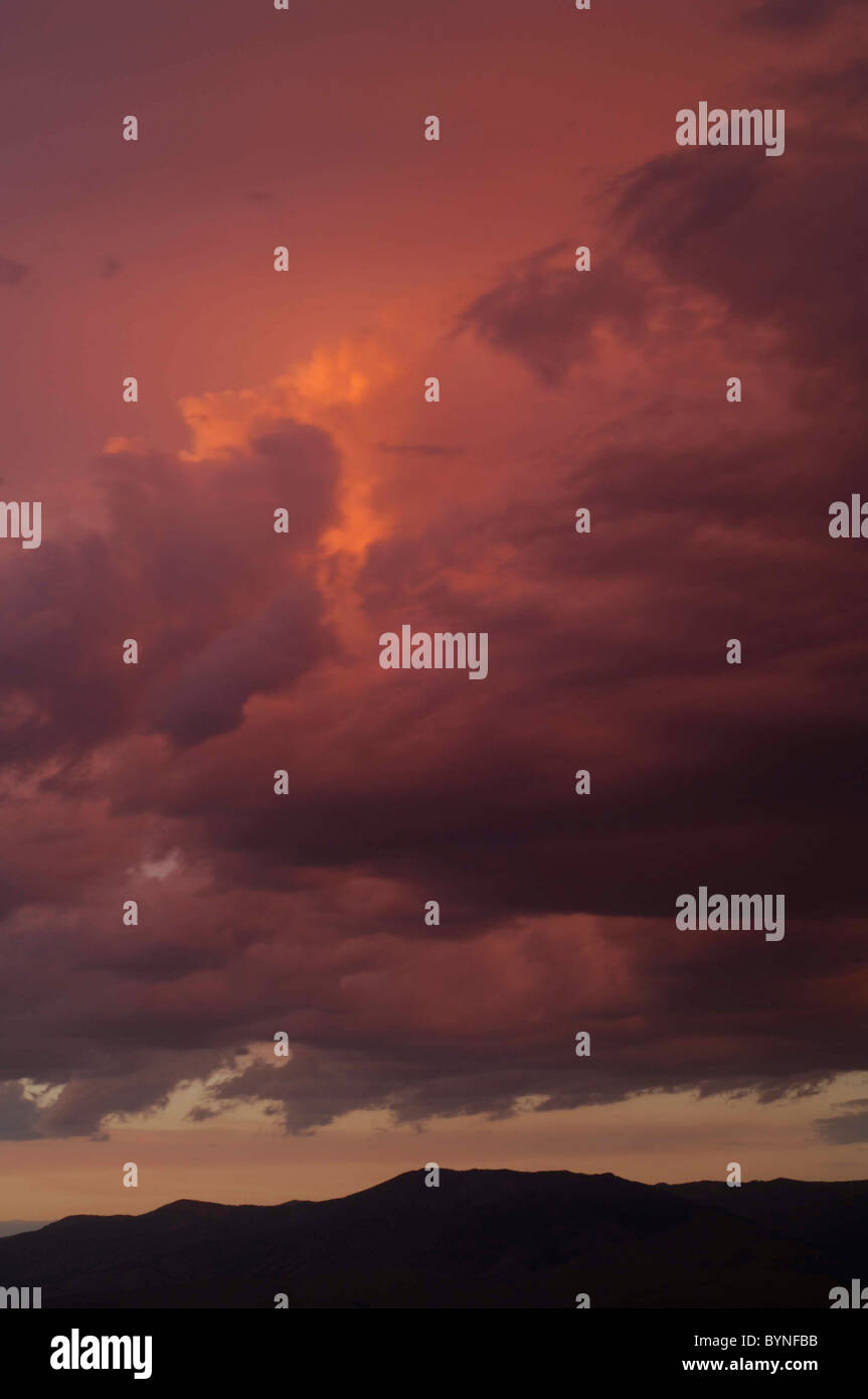 Sunset, Bitterroot Mountains, Salmon, Idaho Stock Photo Alamy