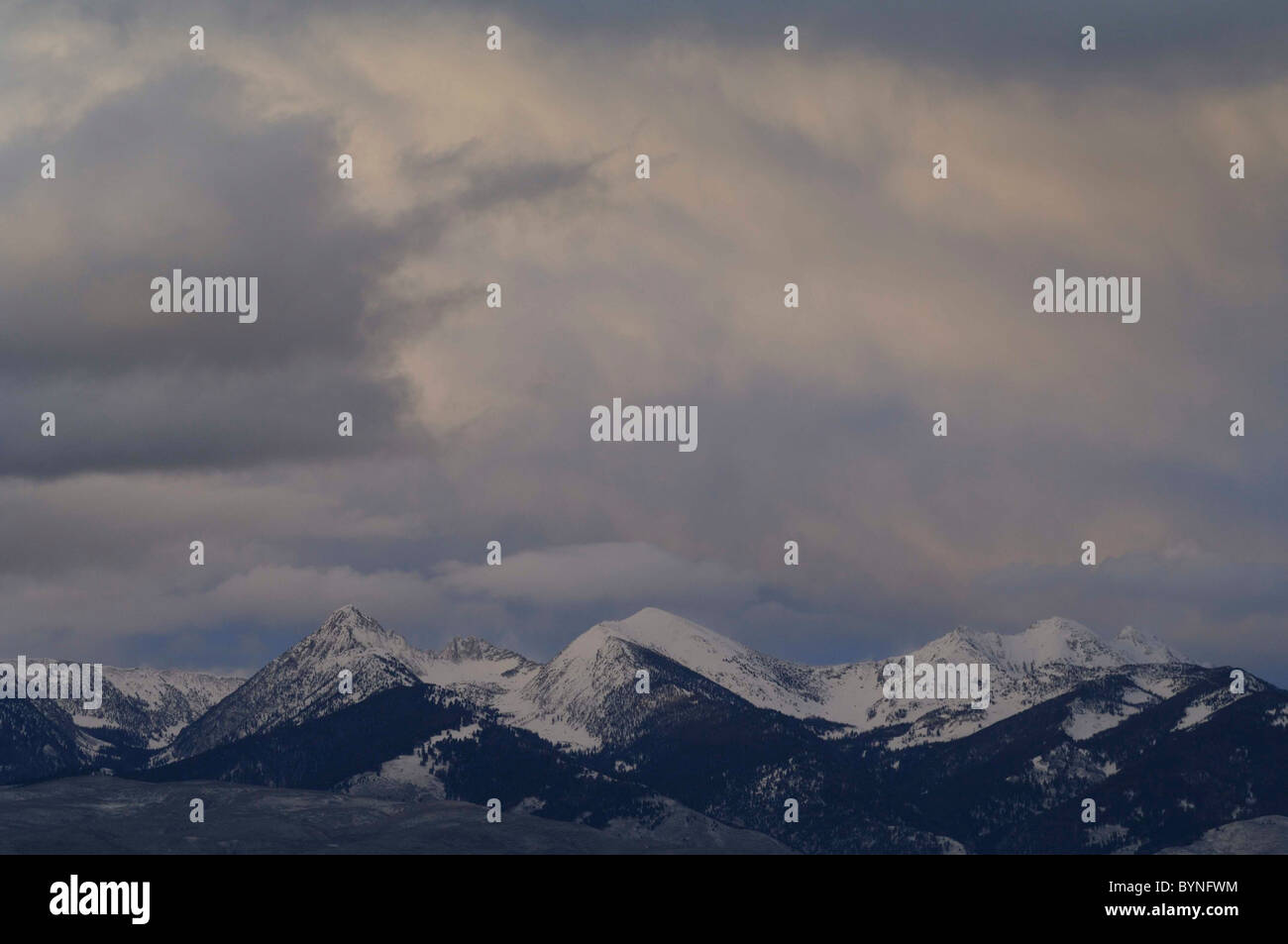 Sunset, Bitterroot Mountains, Salmon, Idaho Stock Photo Alamy