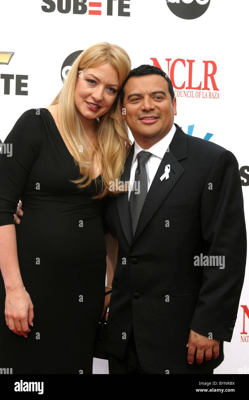 Carlos Mencia & Wife Amy 2007 NCLR ALMA Awards held at the Civic Center Arrivals Pasadena