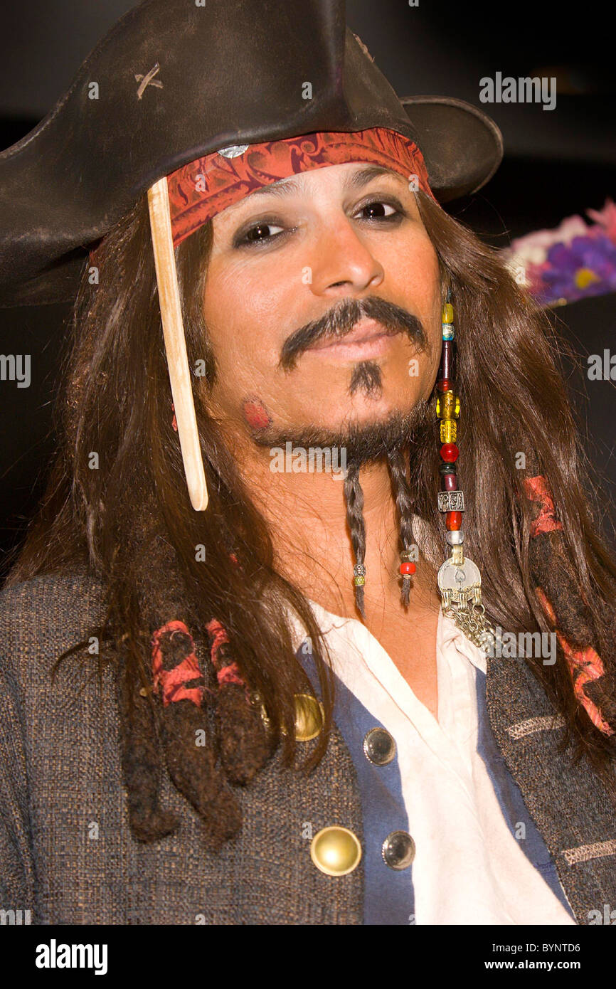 Captain Jack Sparrow (Johnny Depp) lookalike 16th annual 'The Reel Awards' Imperial Palace Hotel and Casino Las Vegas, Nevada - Stock Photo