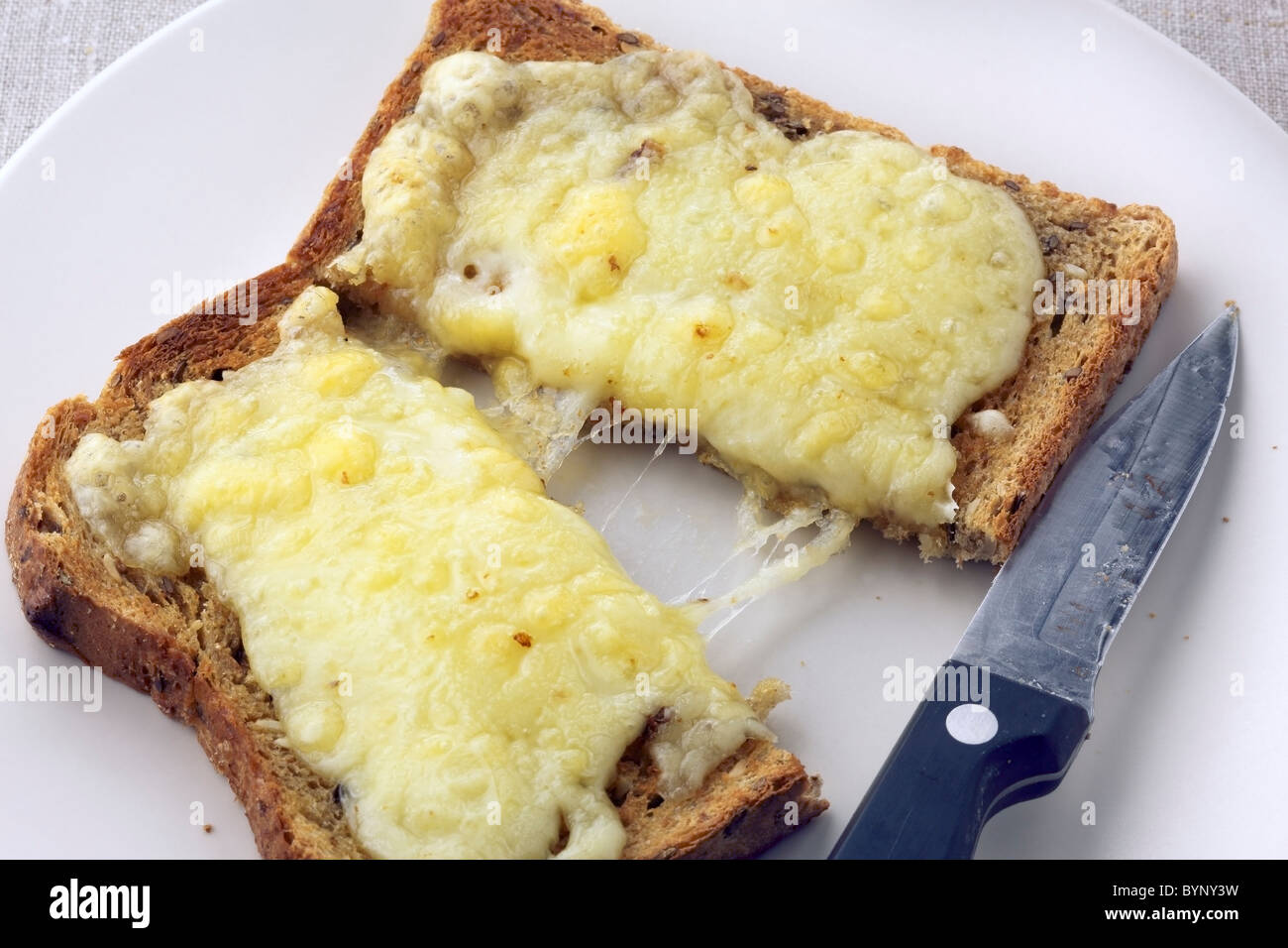 Cheese on toast Stock Photo Alamy