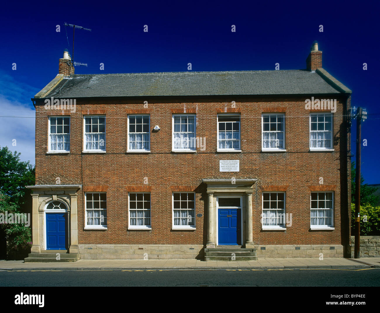 Front view of Collingwood House, Morpeth, Northumberland Stock Photo