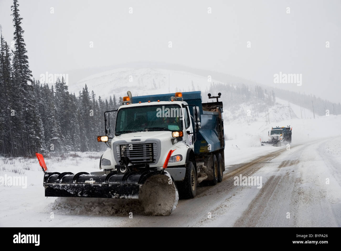 Snow plow plowing highway hires stock photography and images Alamy