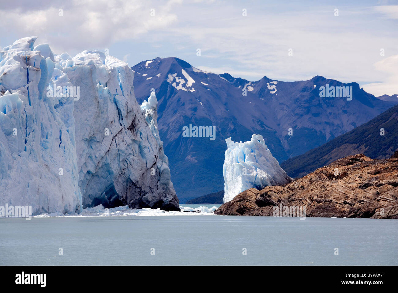 The Glacier at El Calafate, Patagonia, Argentina Stock Photo