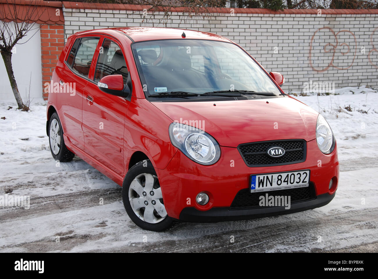 Kia Picanto 1 1 My 04 Fl 07 Red Very Small Popular Stock Photo Alamy