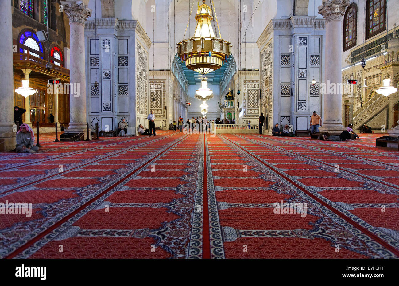 Interior umayyad mosque damascus syria hires stock photography and
