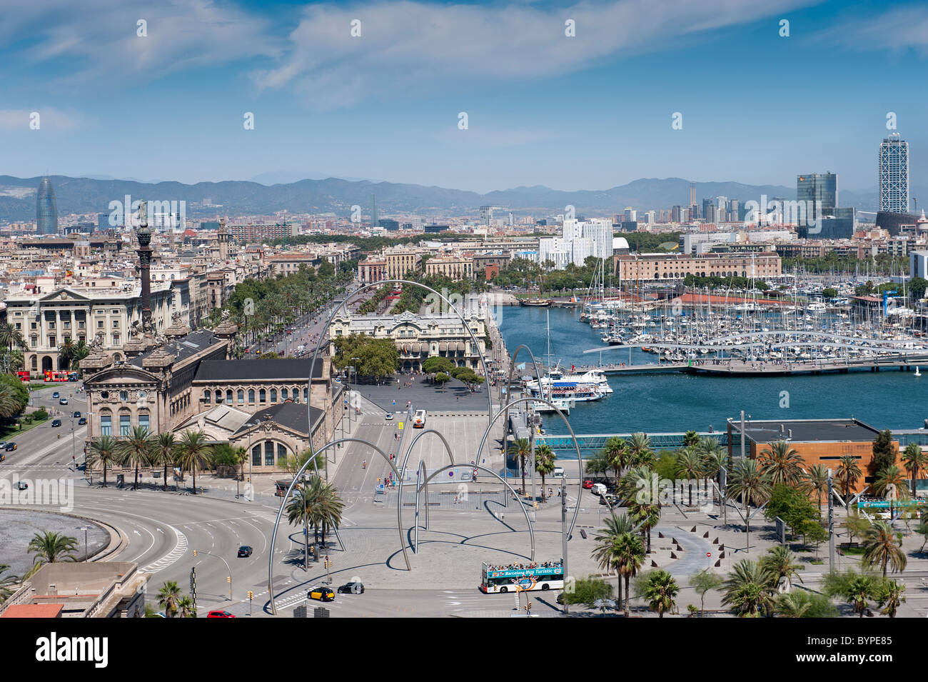 City View of Barcelona Stock Photo - Alamy