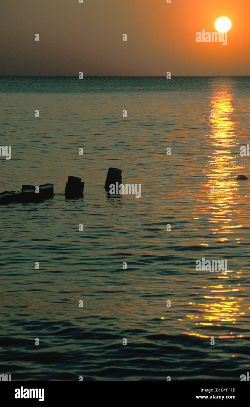 Sun reflected on water Stock Photo - Alamy