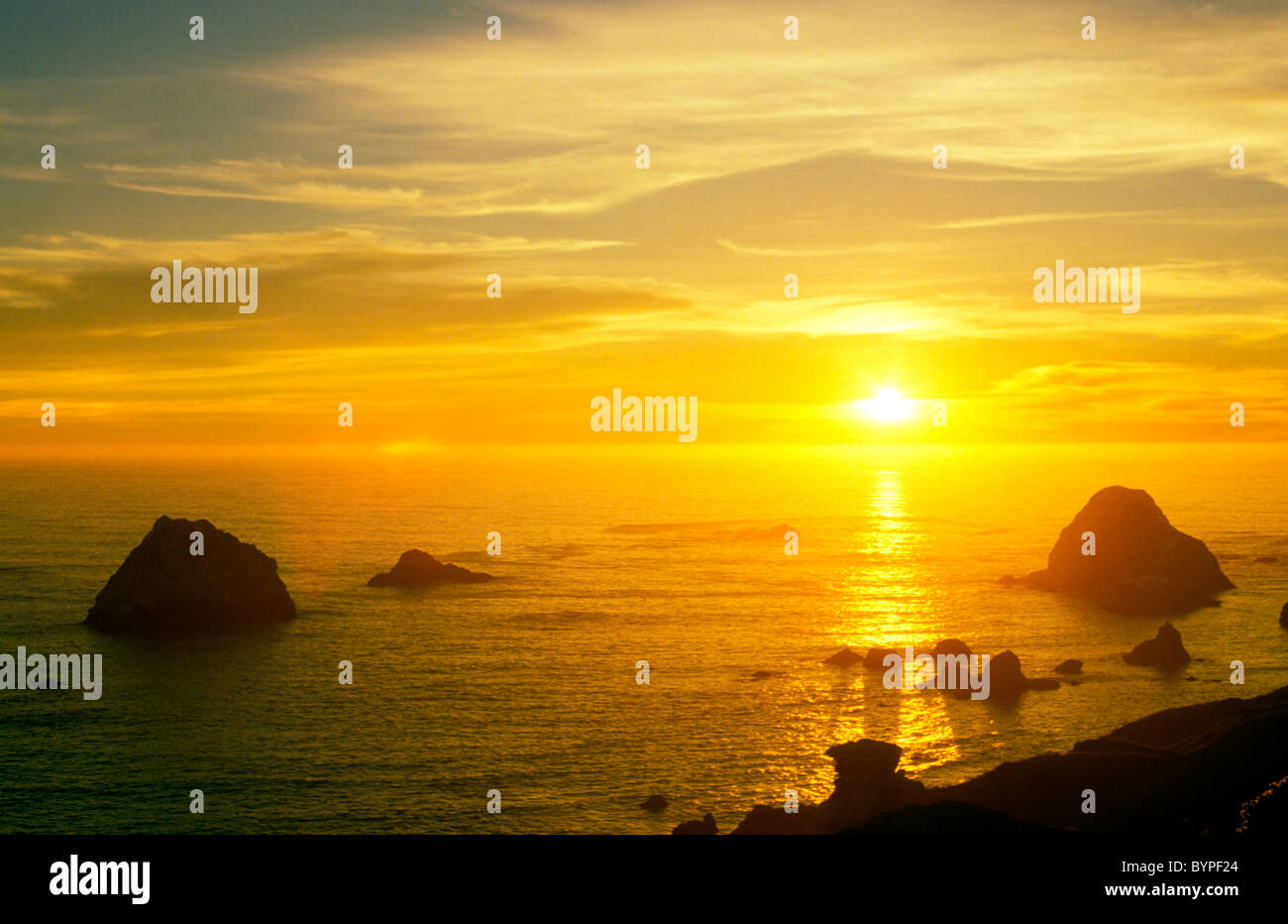 Sun reflected on water Stock Photo - Alamy