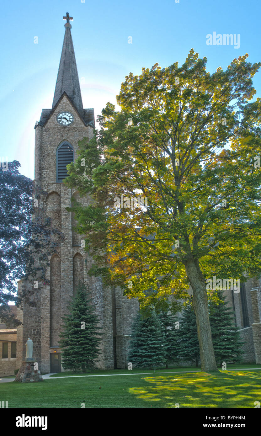 The Holy Name of Jesus Parish Church in Sheboygan Wisconsin Stock Photo ...