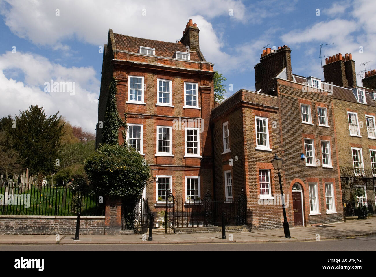 Church Row Hampstead village London NW3 England houses house