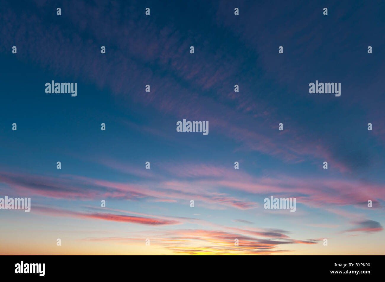 Abendhimmel, Lappland, Schweden, Evening sky, Lapland, Sweden Stock Photo
