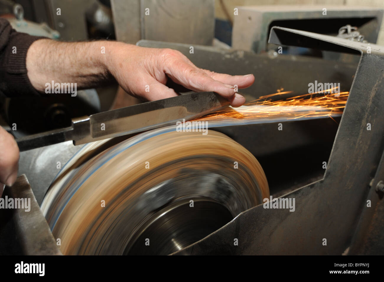 A 75 year old man still working in his own business as a craftsman