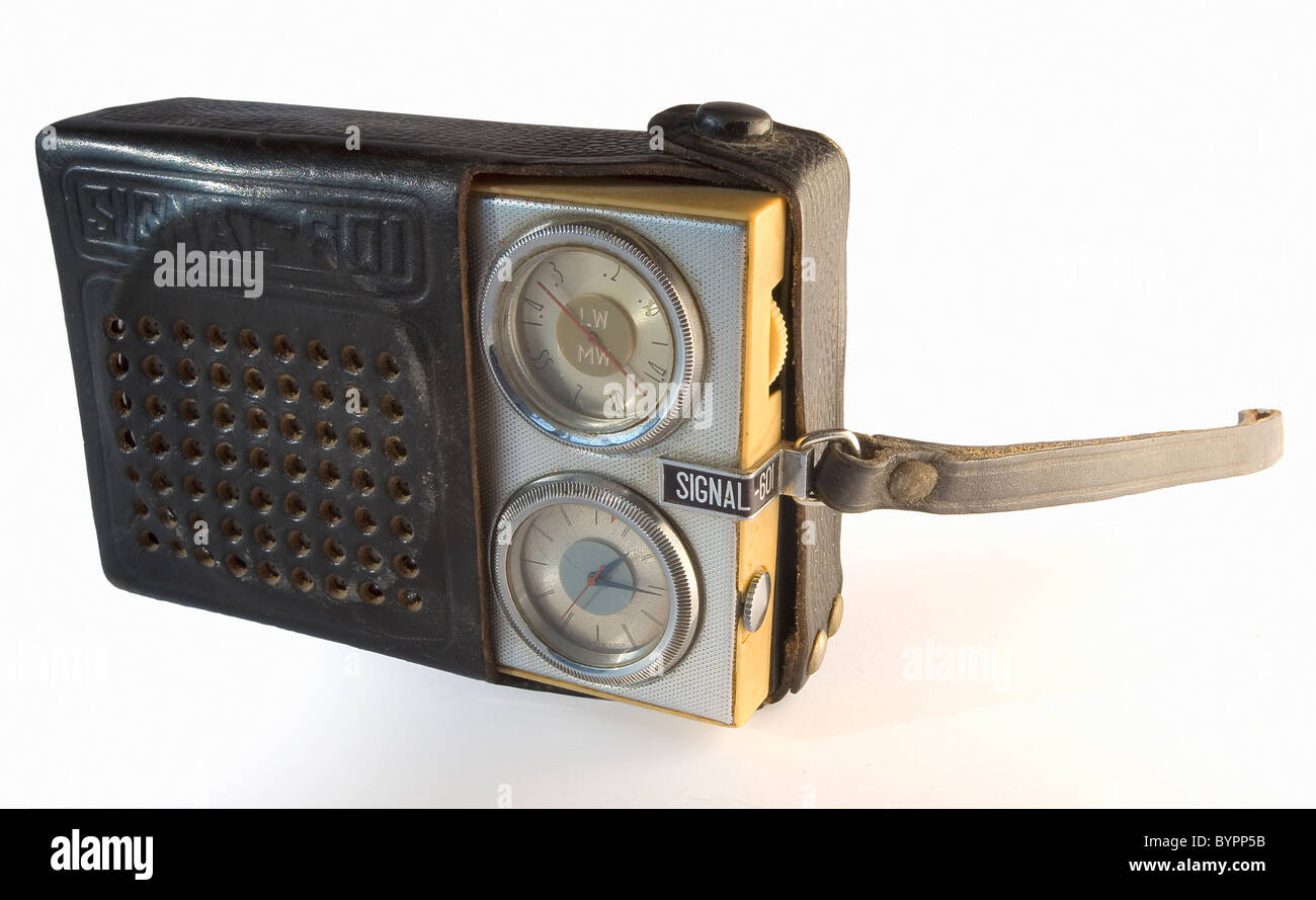 Pocket radio appliance, vintage retro style Stock Photo Alamy