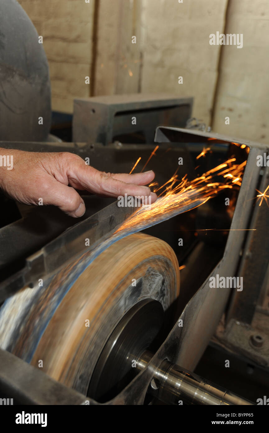 A 75 year old man still working in his own business as a craftsman