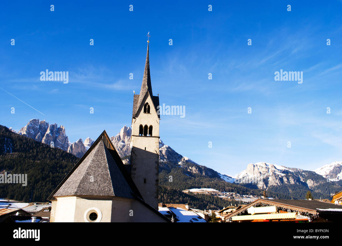 mountain church in the Italian Alps Stock Photo - Alamy