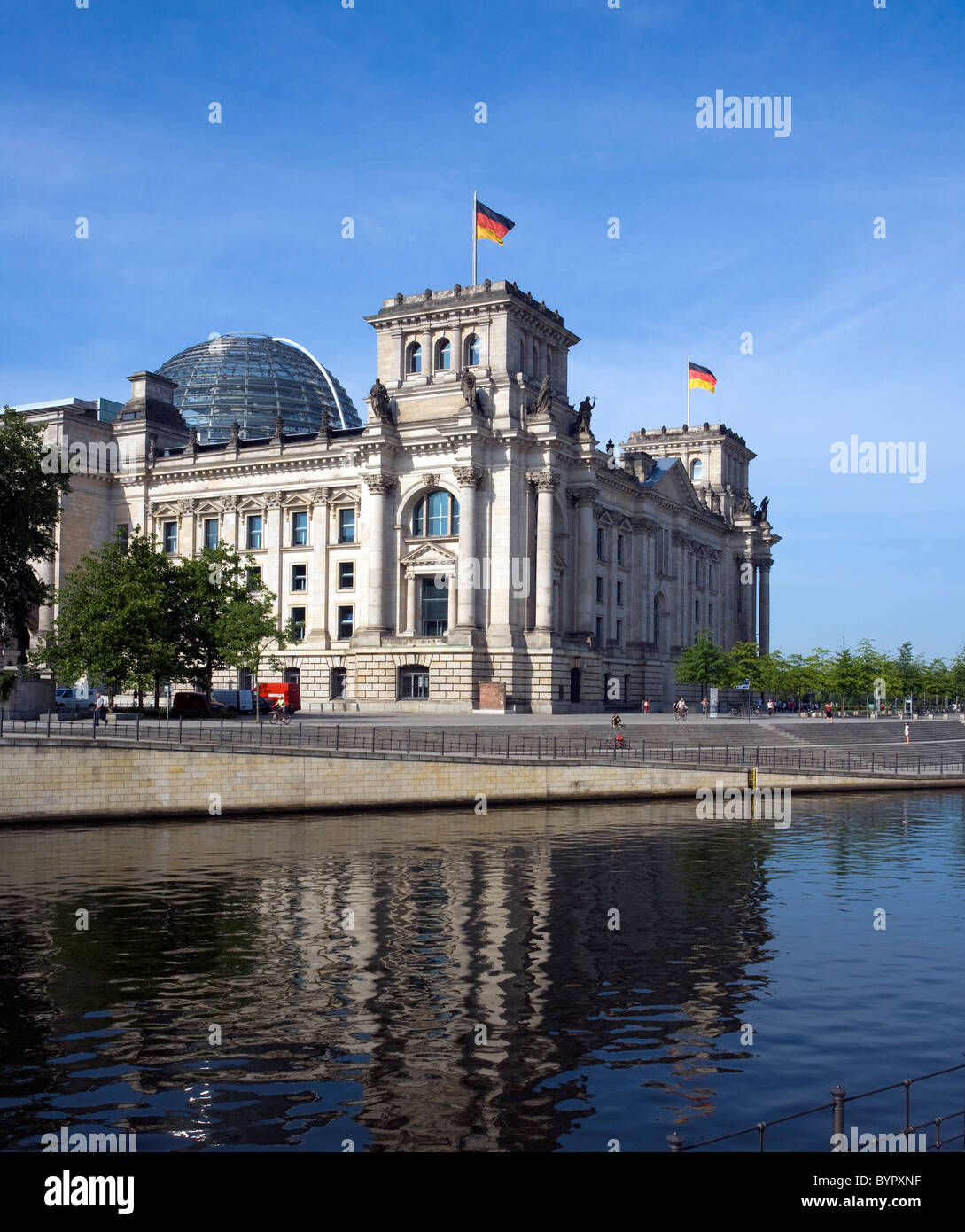 The Reichstag building,a historical edifice in Berlin, Germany Stock Photo