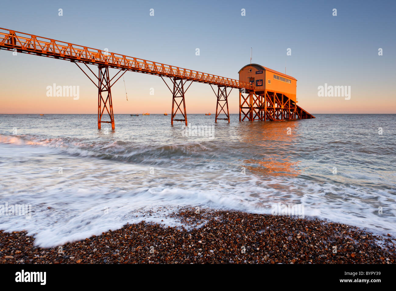 Selsey Lifeboat Pier Stock Photo