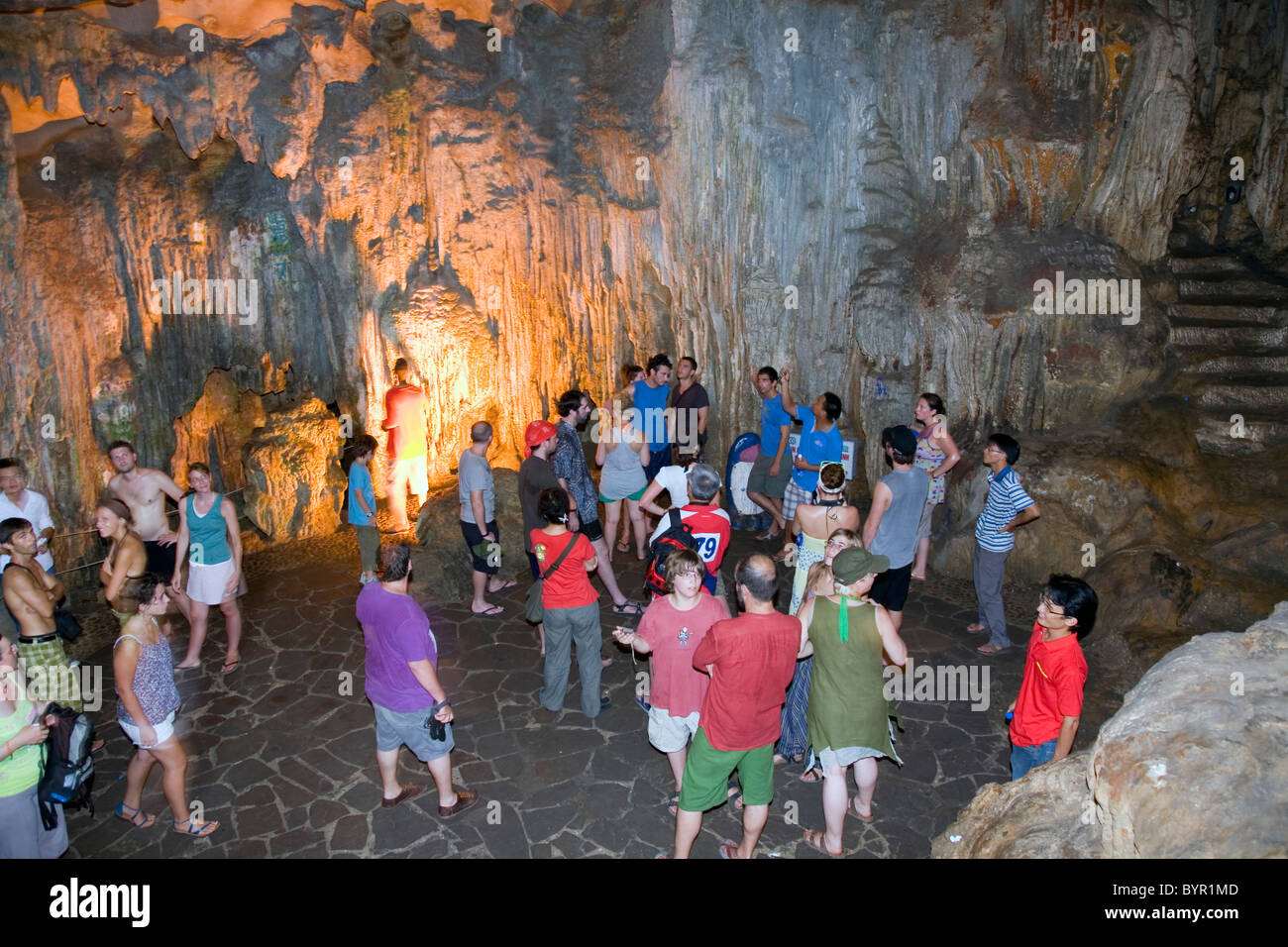 Hang Sung Sot Cave. Ha Long Bay. Quảng Ninh province, Vietnam. Stock Photo