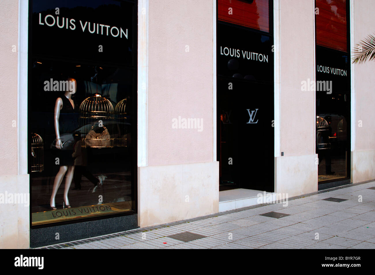 Louis Vuitton shop Nice France Stock Photo