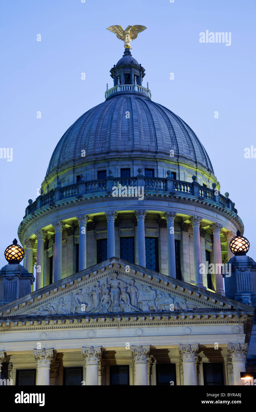 Jackson, Mississippi - entrance to State Capitol Building Stock Photo ...