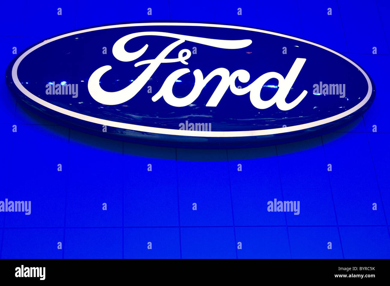 Ford cars at the Washington Auto Show.  Stock Photo