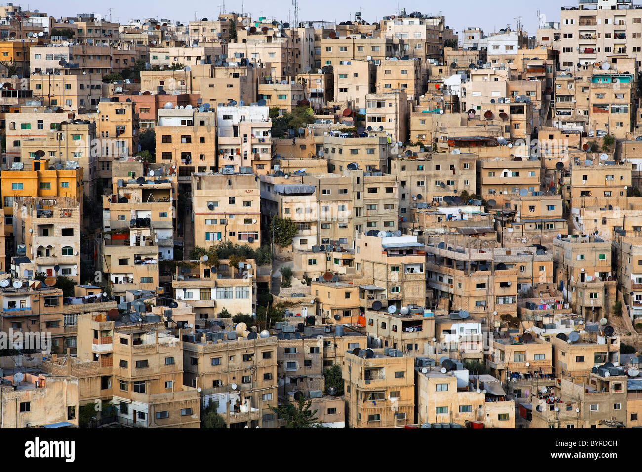 Buildings in the city of Amman, Jordan Stock Photo
