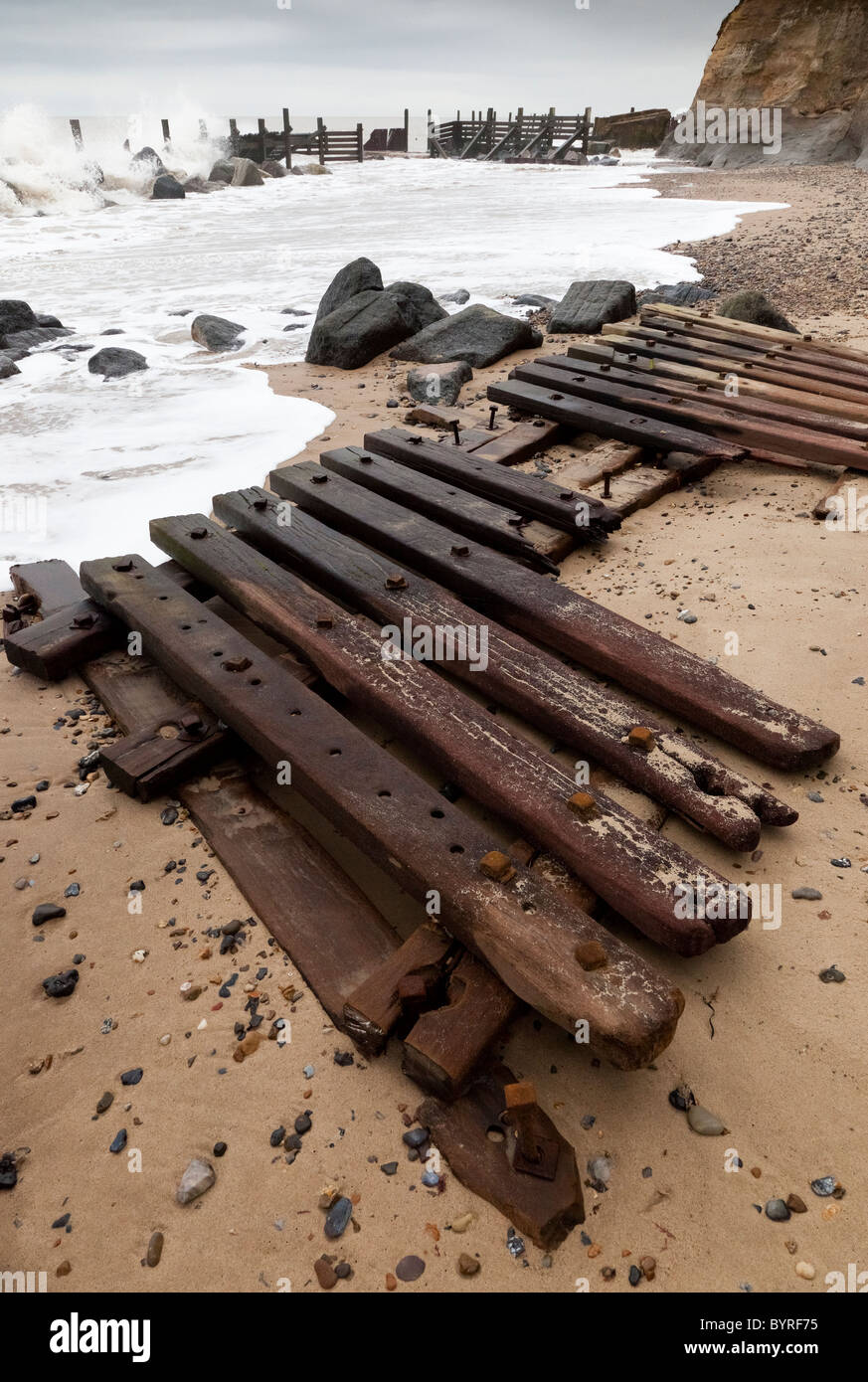 Broken Sea Defences High Resolution Stock Photography and Images - Alamy