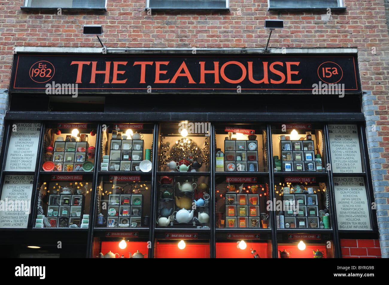 The Tea House in London's Covent Garden Stock Photo Alamy