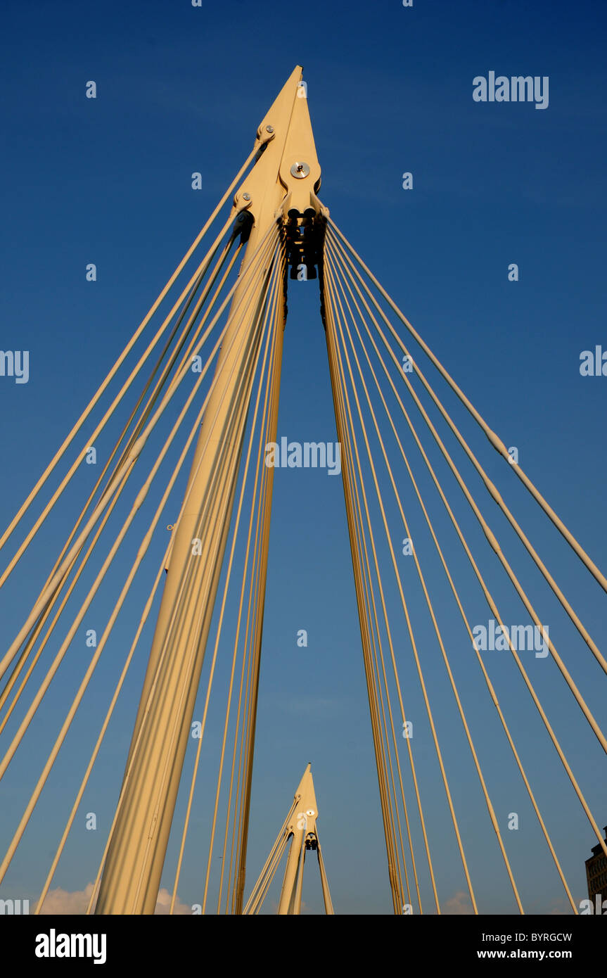 Golden Jubilee Bridge in London Stock Photo