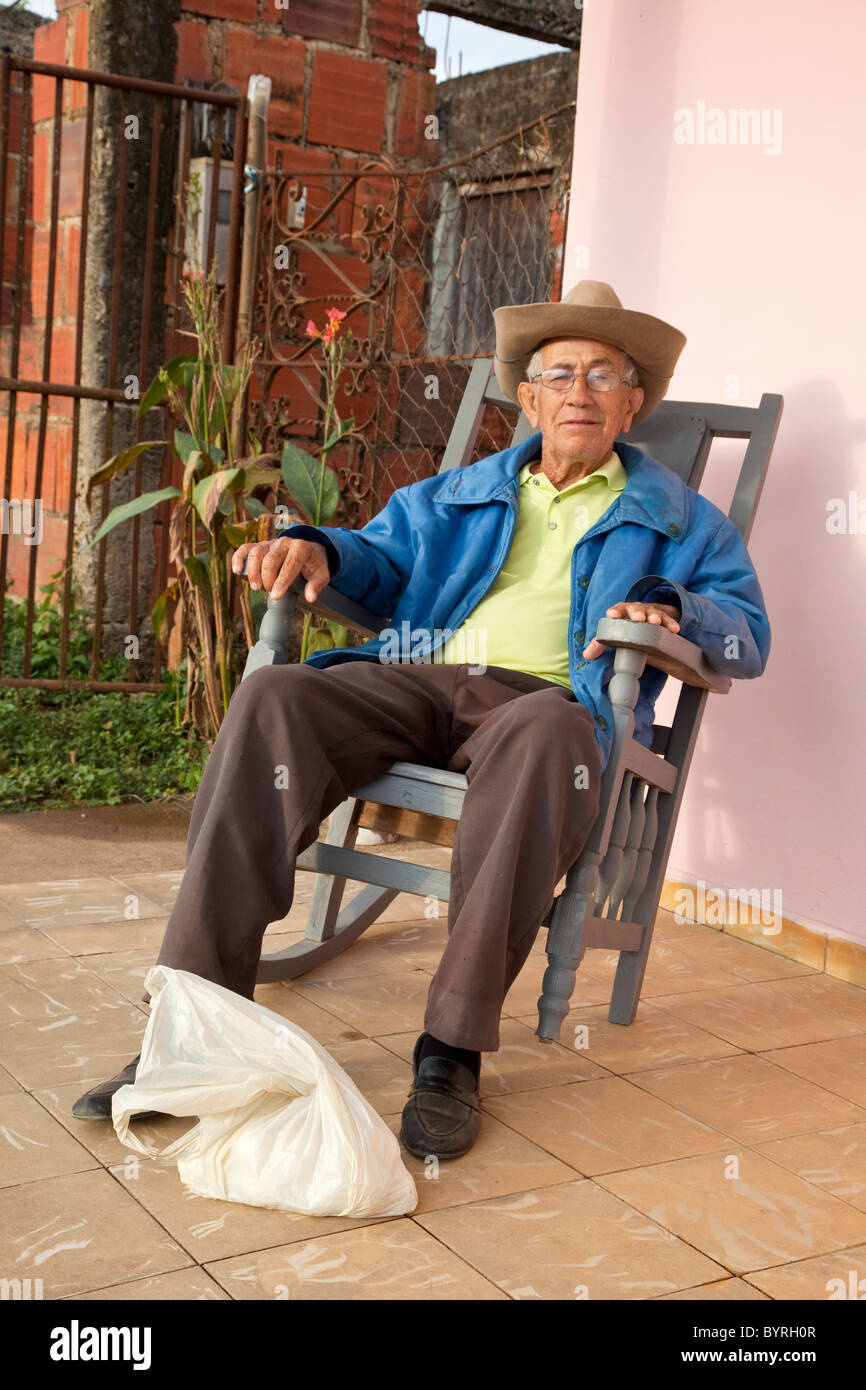 Cuba, Pinar del Rio Region, Viñales (Vinales) Resident. Stock Photo