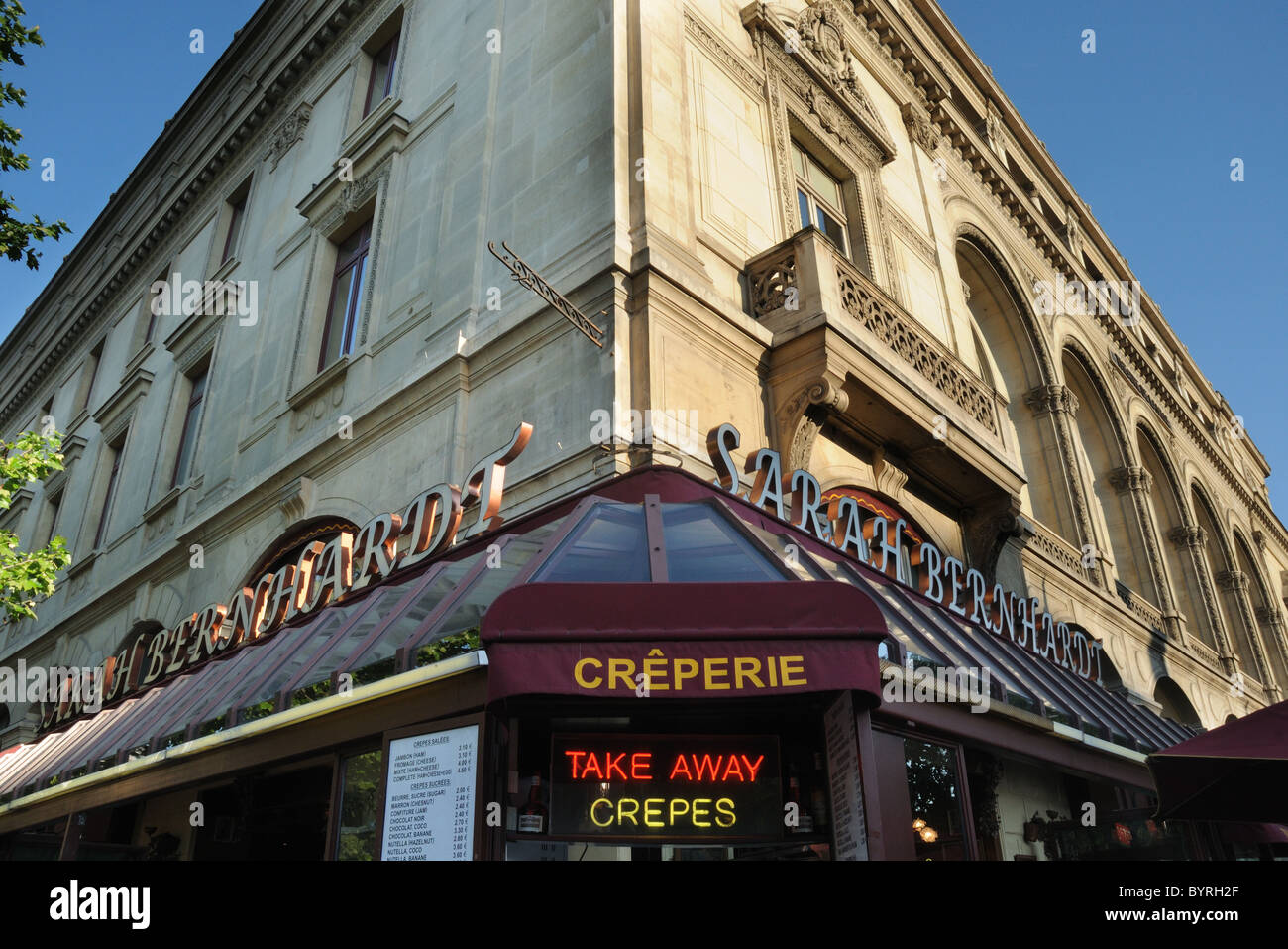 A creperie in Paris France Stock Photo