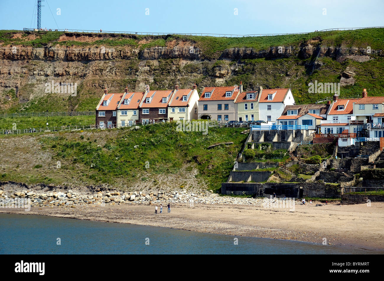 whitby seafront property north Yorkshire england Stock Photo Alamy