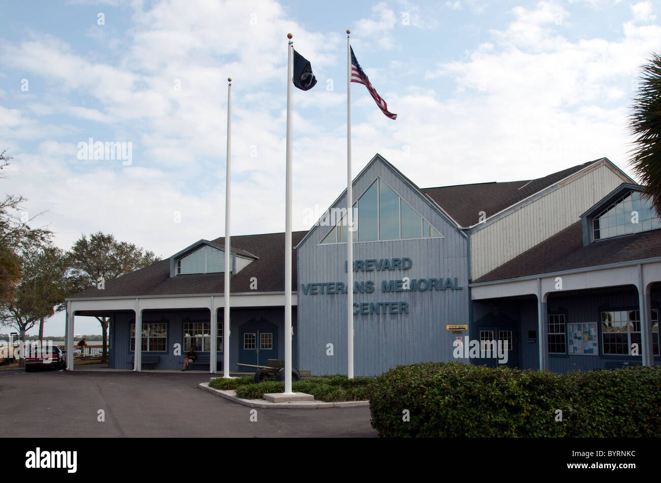 Main building at Brevard Veterans Memorial Center on Merritt Island Florida Stock Photo