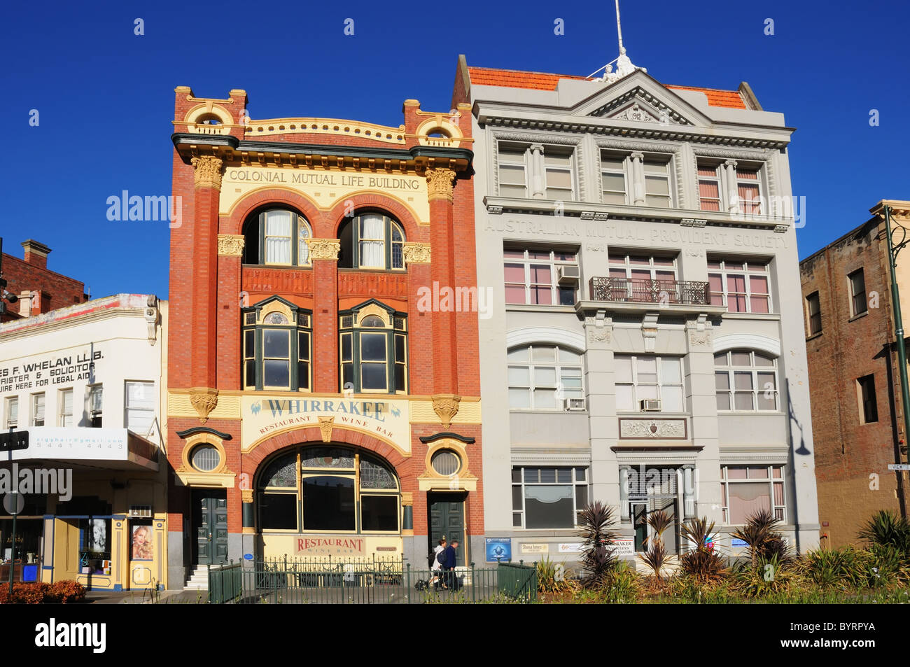 Victorian architecture in the gold rush town of Bendigo, Australia Stock Photo