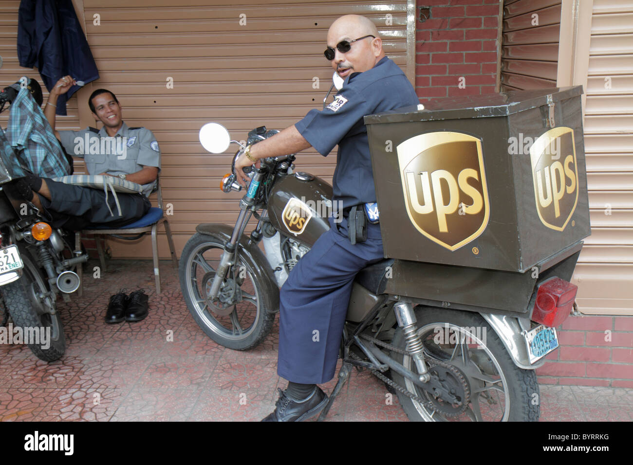 Panama,Latin,Central America,Panama City,Bella Vista,UPS,United Parcel Service,courier,package delivery,shipping,international company,commercial vehi Stock Photo