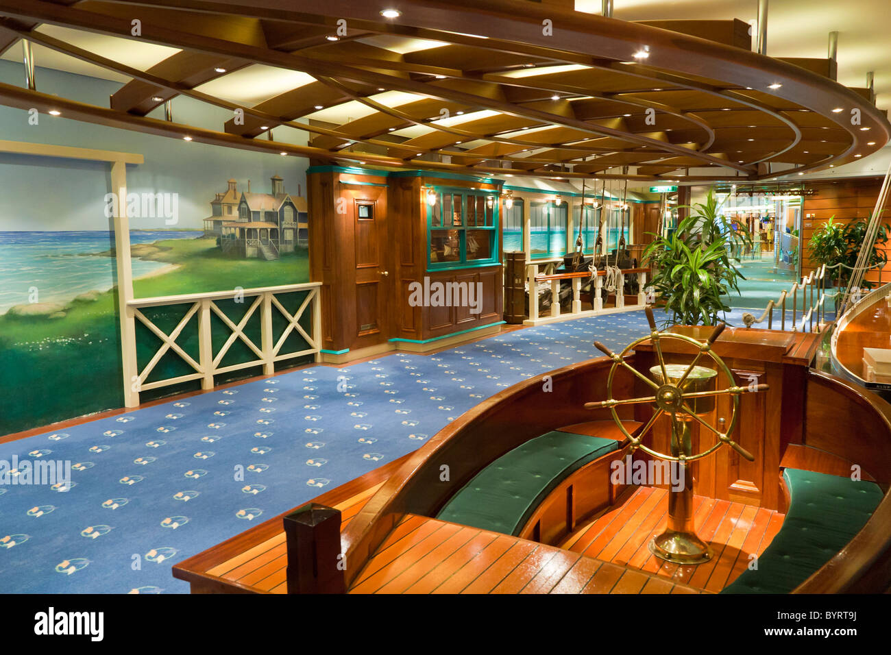 Interior Of Hallway In Royal Caribbean S Jewel Of The Seas