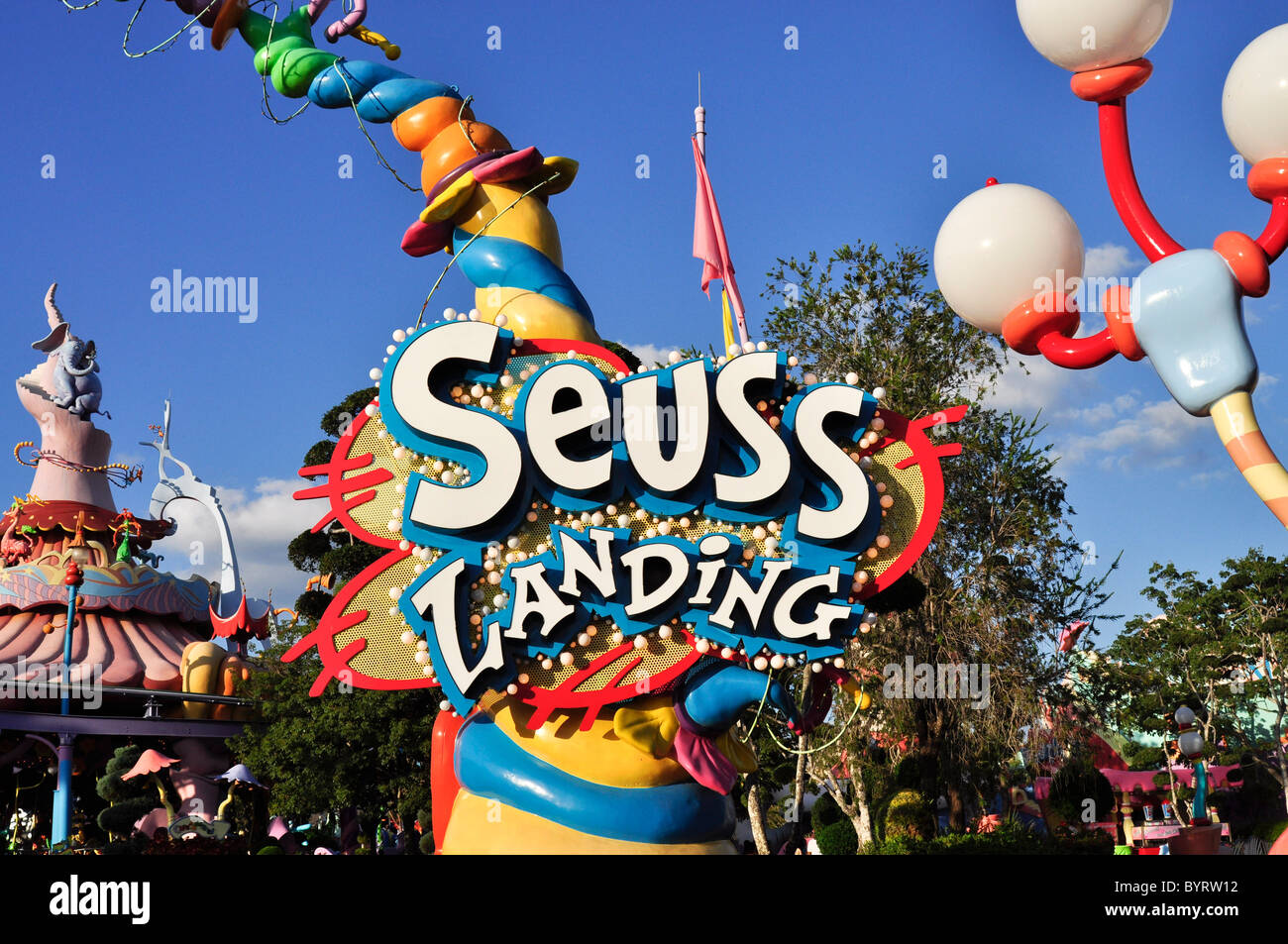 Seuss landing, Universal Studios, Florida Stock Photo
