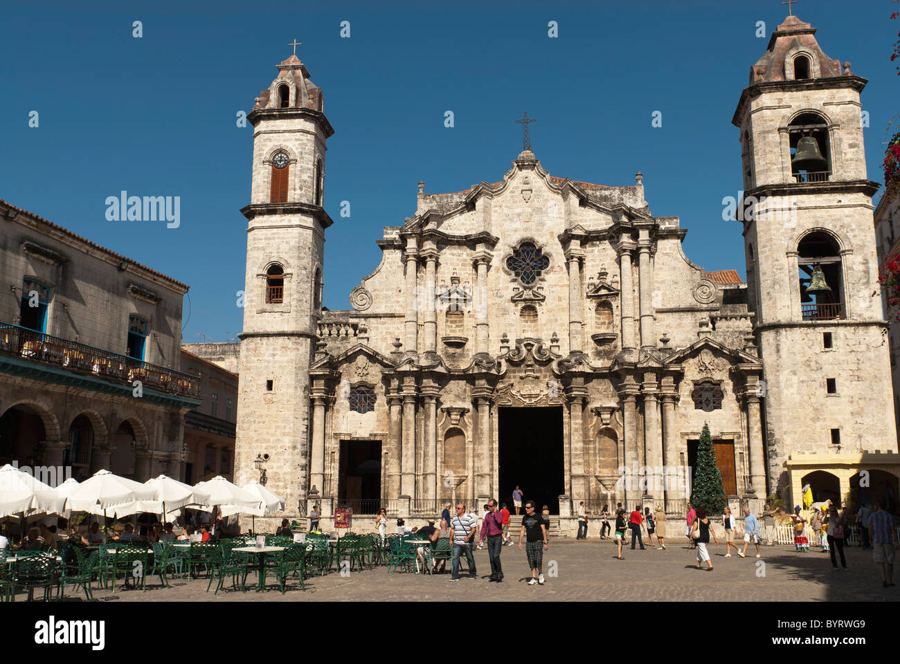 La Habana Cathedral, La Habana Vieja, Cuba Stock Photo