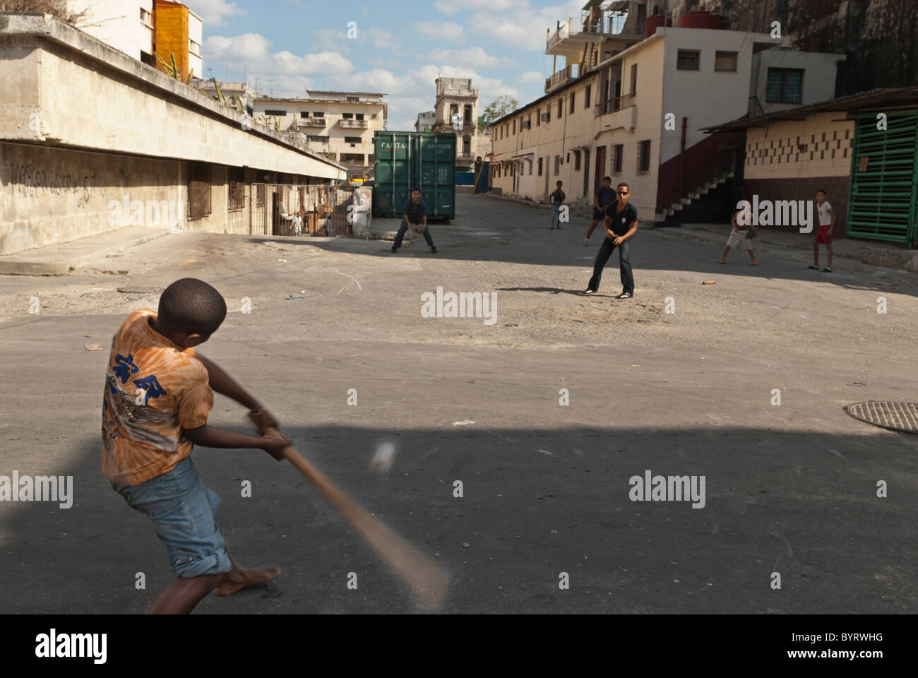 Printable Pictures Of Dominican Kids Playing Baseball In The Streets