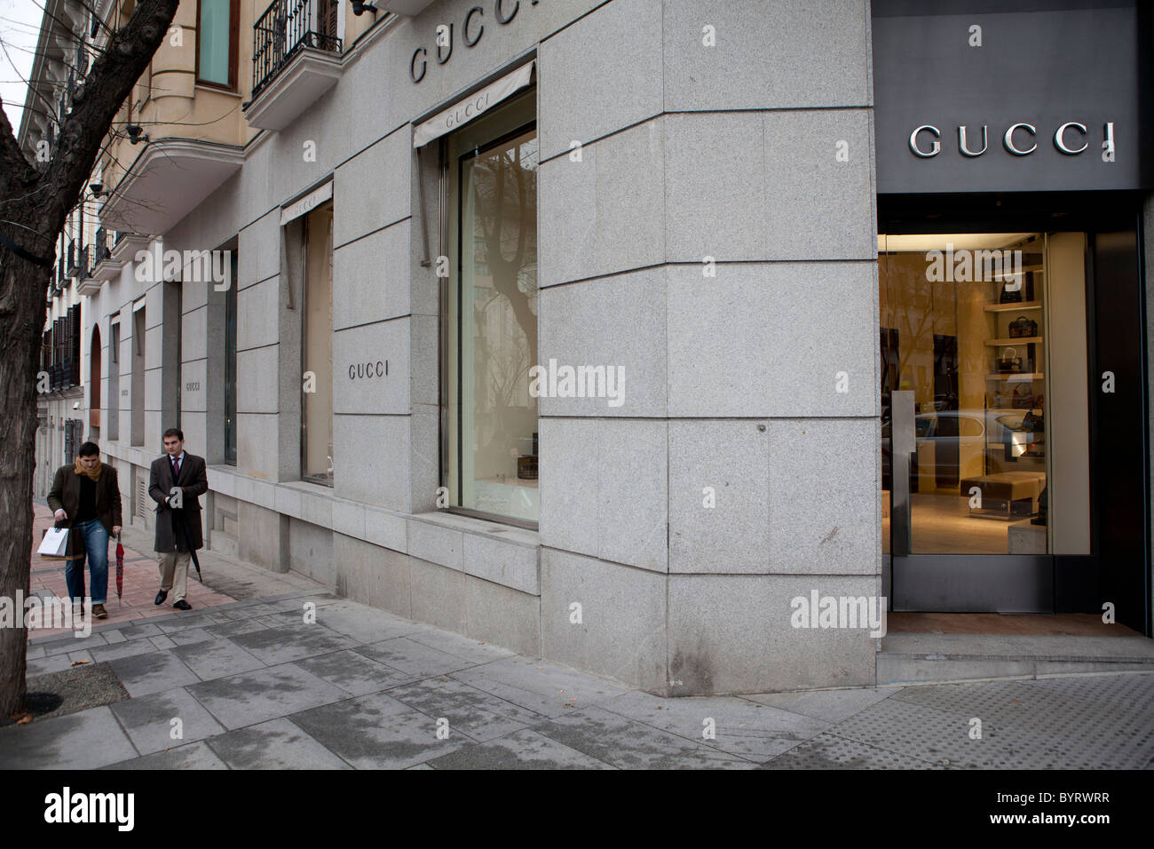Shopping Madrid Spain Stock Photo Alamy