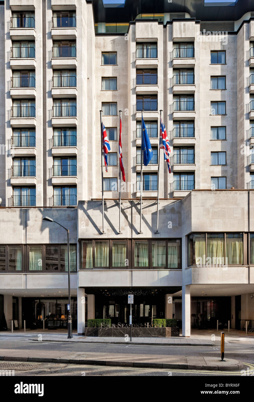 The Four Seasons Hotel, London at Park Lane. Re-opened in 2011. Stock Photo