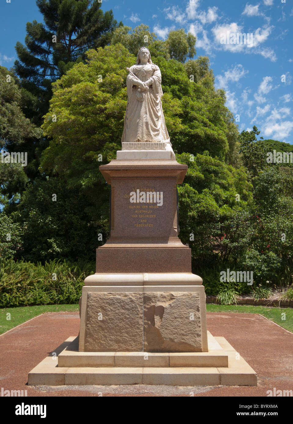 Queen Victoria statue, Kings Park, Perth, Western Australia Stock Photo